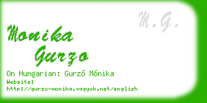 monika gurzo business card