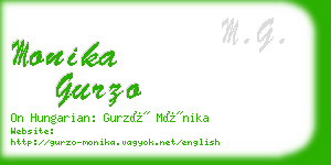 monika gurzo business card